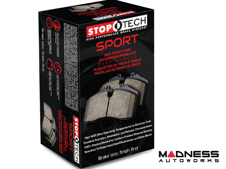 Jeep Wrangler JL Brake Pads - Sport - With Shims and Hardware - StopTech - Front